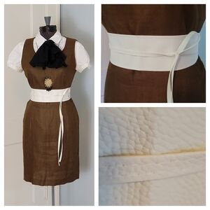 Pebbeled Leatherette Wrap Belt